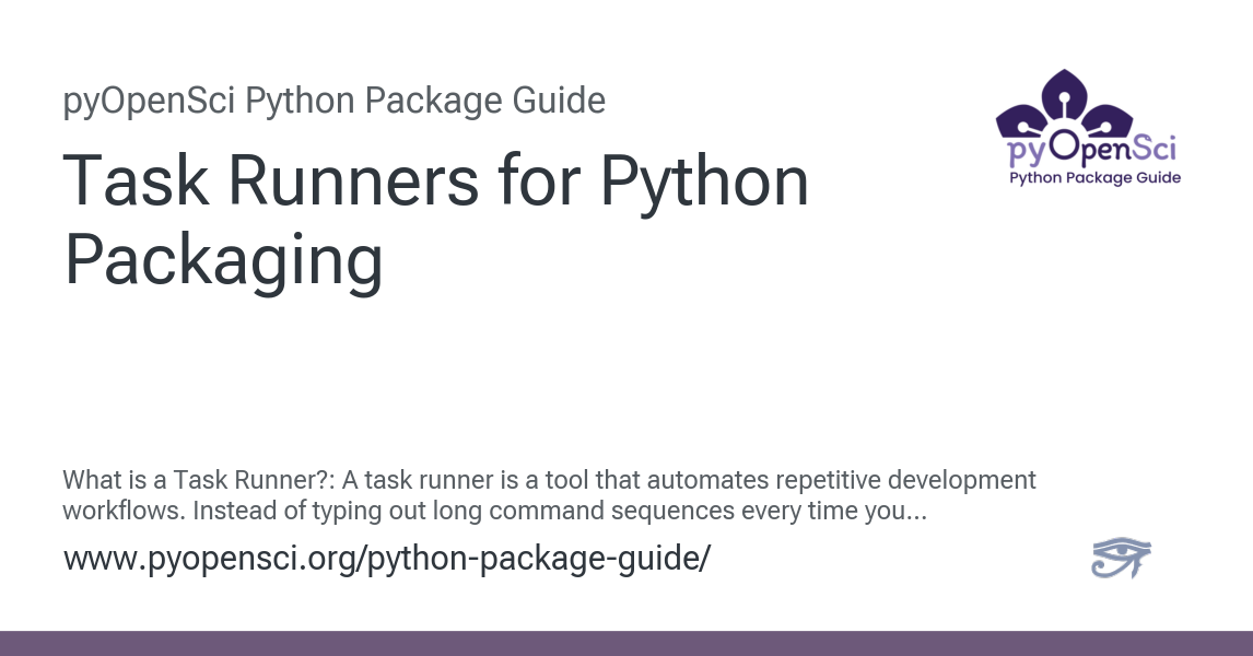 Task Runners for Python Packaging — Python Packaging Guide